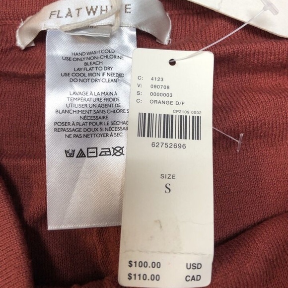 Flat White,Woman,Pants,Orange,Sz S,Cotton Elastic,Wide boot, Geometric pattern.! - Picture 4 of 7